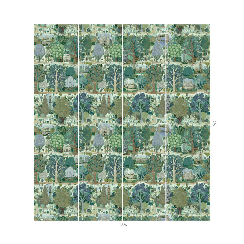 UTOPIA Wallpaper - Spring 9'10" - full height wallpaper