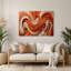 «Biomorphic Abstraction 62», art mural en métal brun-1701005905