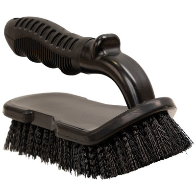 Grande brosse à récurer pour la piscine avec pare-chocs - 8 po