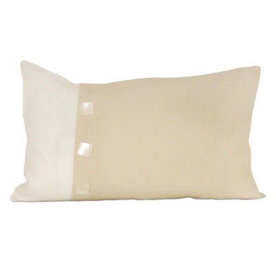 Housse de coussin lombaire en coton 100% coton maris
