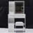 29.2" Small Size Left Drawer Desktop Vanity Table + Cushioned Stool, Large Sliding, Touch Control, Tri-Color Switching, Brightness Adjust LED Mirror, High Capacity Storage, Suitable For Small Space