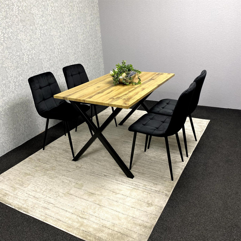 4 - Person Dining Set, Black