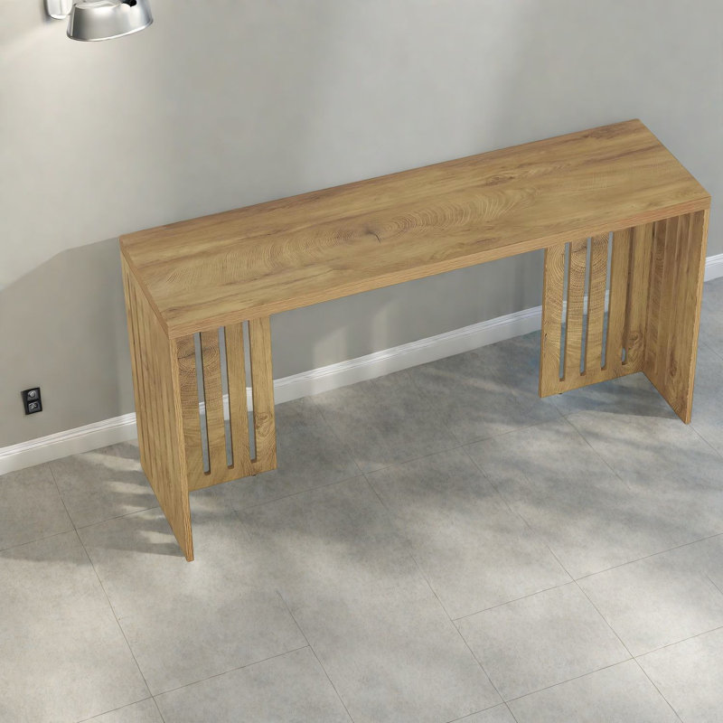Tables de salle à manger rustiques en MDF, plateau supérieur, conception peu encombrante pour la maison