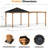 Sunrise Coast 10'X20' Hard Top Patio Gazebo With Mesh Netting And Privacy Curtains,  Extend Pavilion Pergola With Galvanized Steel Slope Metal Roof-110199951