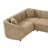 104" Curved L-Shaped Contemporary Sectional Sofa - Plush Bouclé Upholstery, Reversible Layout-558230232