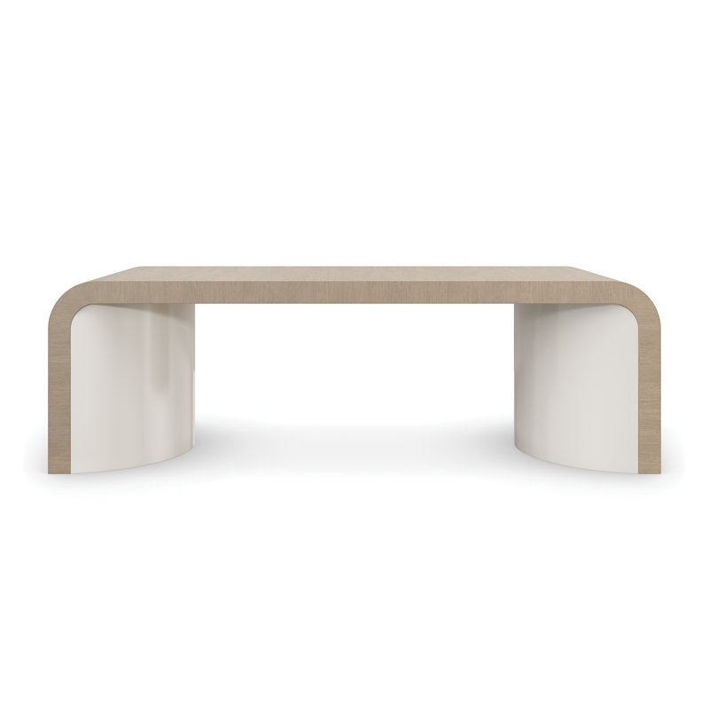 Movement Solid Wood Sled Cocktail Table