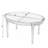 Leann 38 in. W Oval Wood Traditional Coffee Table-72596855