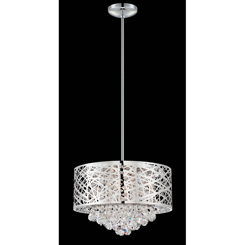Doby 4 - Light Dimmable Drum Chandelier