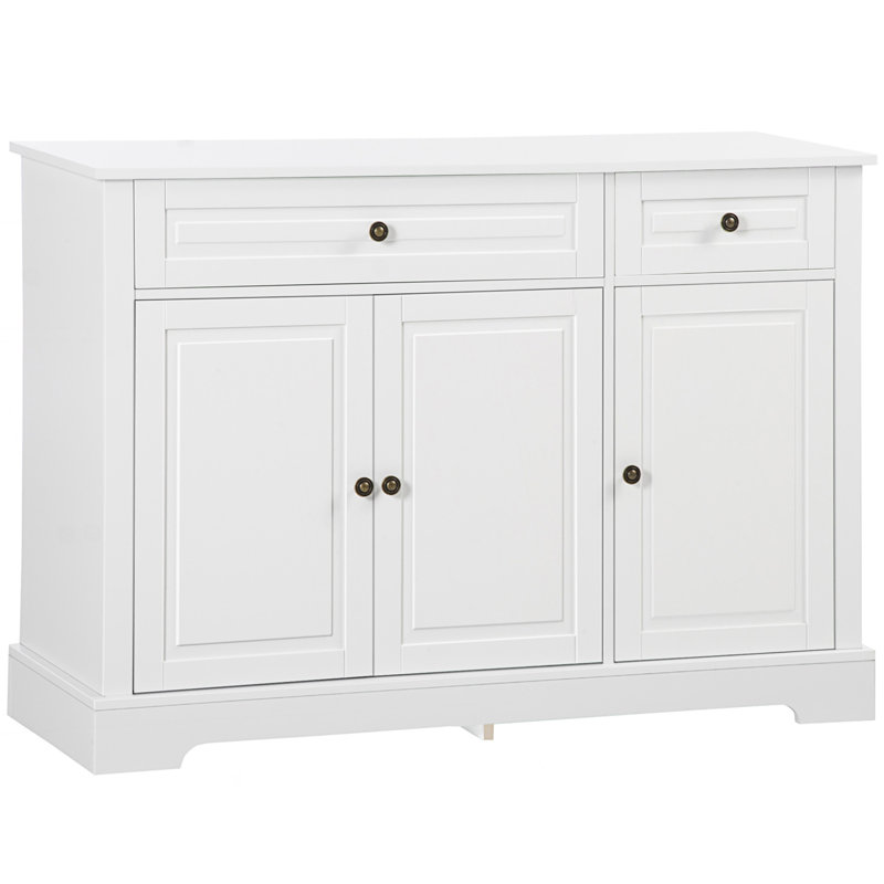 Amariani 45.25'' Wide 2 Drawer Sideboard,Dining cabinet,Office credenza, White