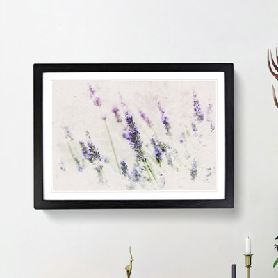 A Field Of Lavender Watercolour Framed Print