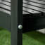 Banc de patio en bois Outsunny