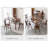 Modern Nut-Brown Round Solid Wood Dining Table-2034730162