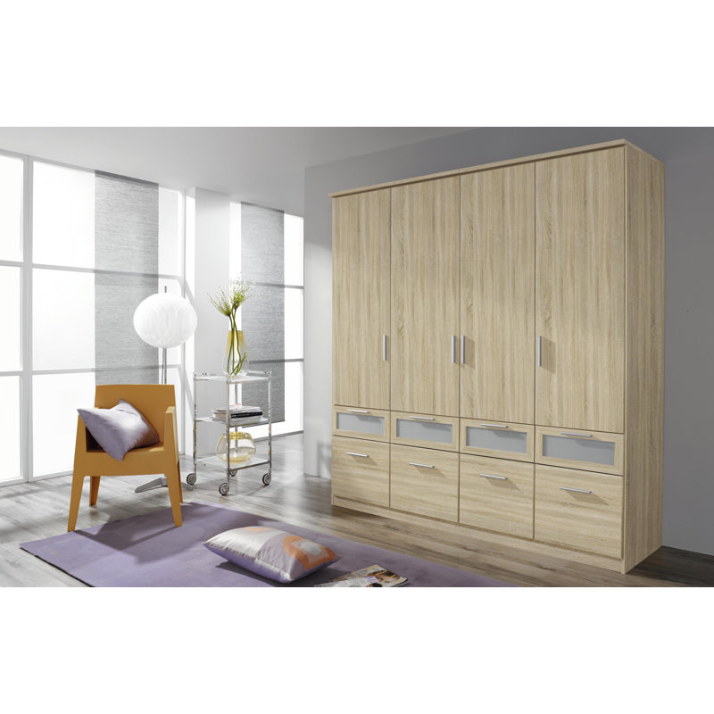 Wardrobe, Sonoma oak and frosted glass