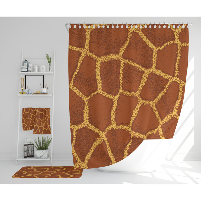 Neeti Polyester Shower Curtain Set