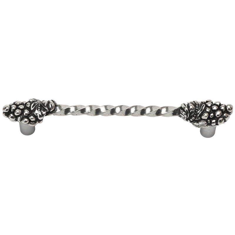 Poignée large Bacchus, Argent argent, 6"