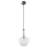 Silver Bubble Glass Pear-Shaped 1-Light Pendant
