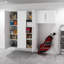 Armoire de rangement supérieure de 30 po avec tablette réglable, armoire murale suspendue pour la buanderie, garde-manger, rangement mural pour garage, H 24 po x l 30 po x P 16 po, Barrayo-299341896