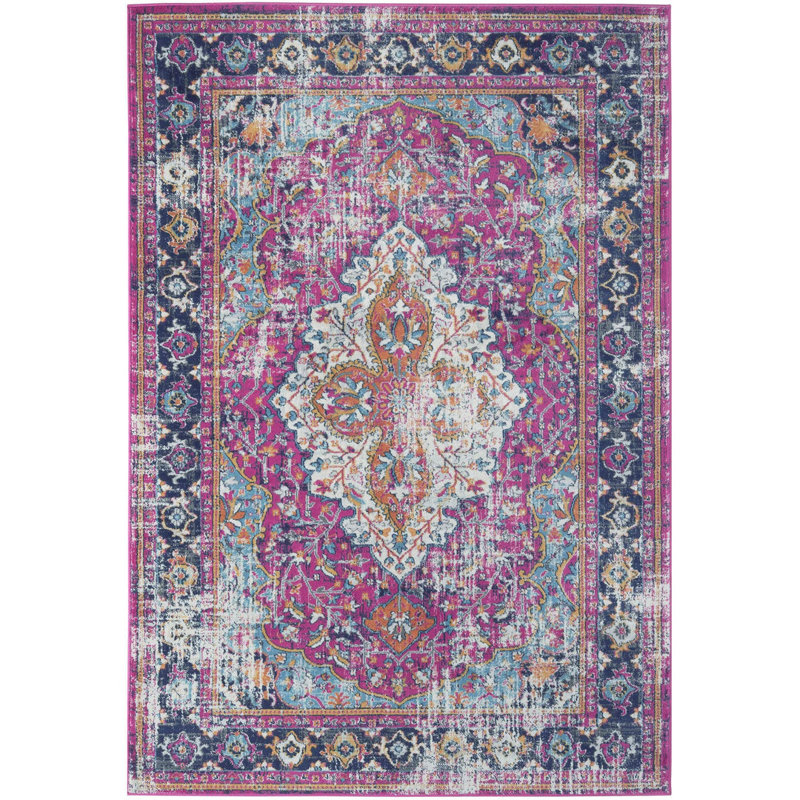 Marrakech Vintage Rugs in Multicolour | 430, Rectangle 120 x 170cm