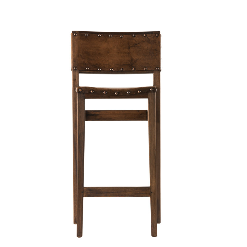 Kalla Counter Stool with Solid Wood Frame, 42" H x 19" W x 16.5" D