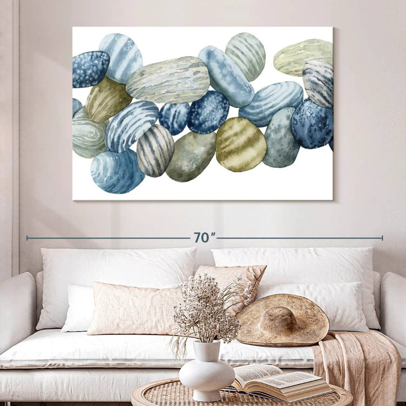 Alvord Found Pebbles III, 34" H x 51" W