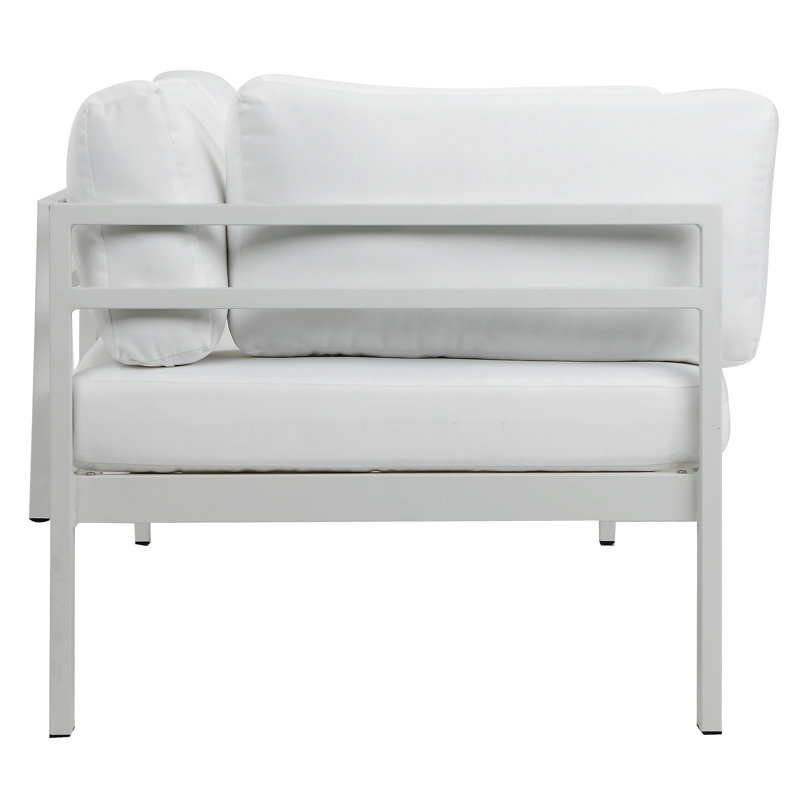 Pangea Home Novae 65" Aluminum Outdoor Patio Sofa with Quick-Dry Cushions – Modern Weather-Resistant Sofa with Rust-Free Frame & Easy Assembly