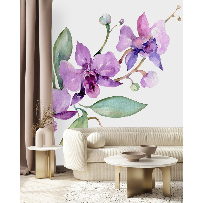 Panneau de papier peint auto-adhésif L 8,33 pi x l 100 po Orchid, L 8,33 pi x l 100 po