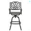 Tabouret pivotant en fonte d'aluminium