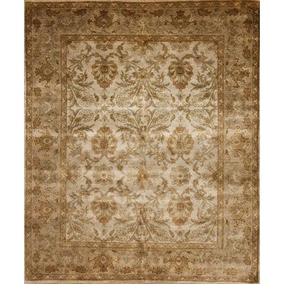 One-of-a-Kind Rectangle 8'1" X 9'9" 2010s Wool Area Rug in