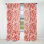 Motif à pois rouges et blancs I - Rideau abstrait - Rideau abstrait obscurcissant - 1 panneau