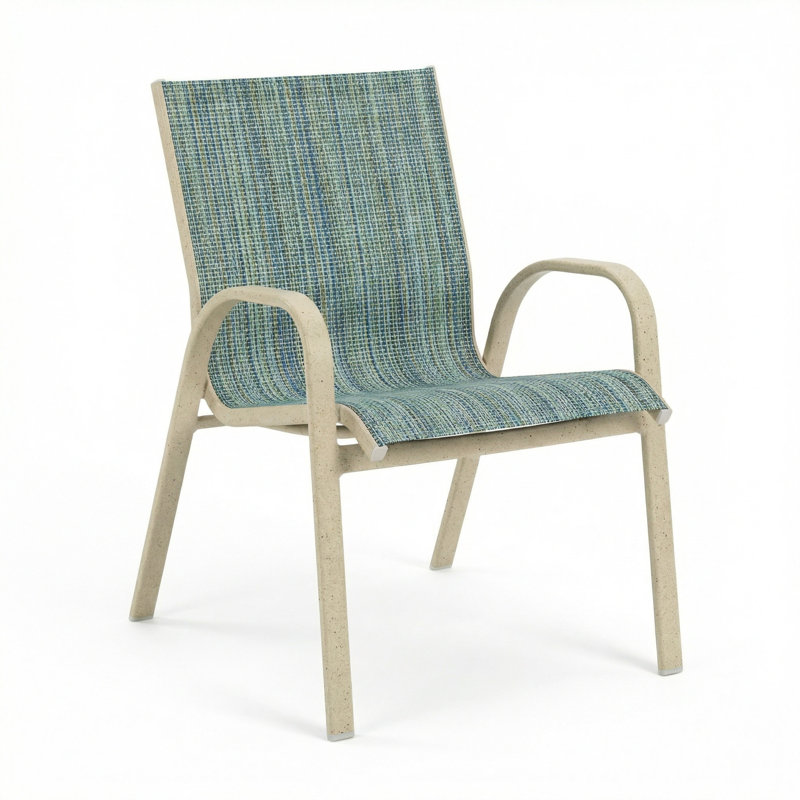 Windward Outdoor Seabreeze Arm Chair, Nova Seaglass Sling/Sandea