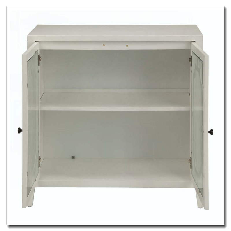 White Console Table with 2 Doors