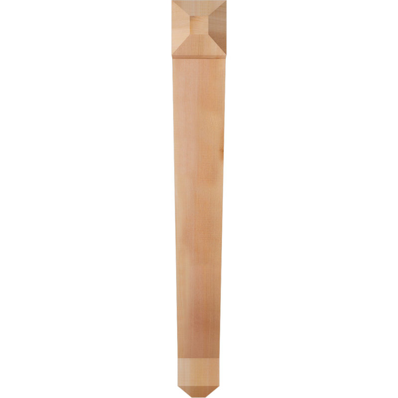 Support pour artisan traditionnel, Cèdre rouge de l'Ouest (lisse), H 34 po x l 4 po x P 34 po