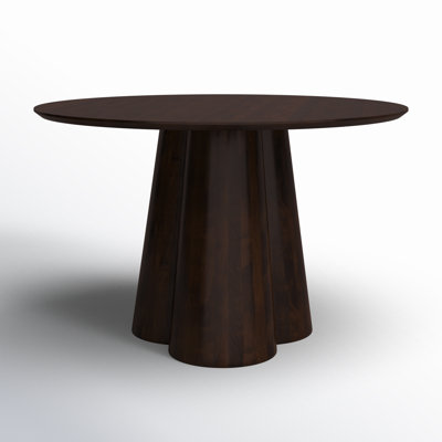 Eudia Round 48" Solid Wood Dining Table by Joss & Main