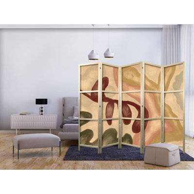 171cm H Solid Wood Folding Room Divider