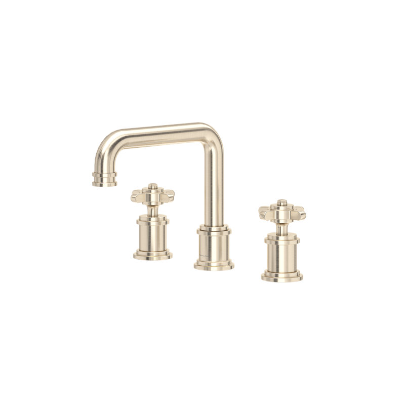 Armstrong Widespread Lavatory Faucet With U-Spout, Satin Nickel