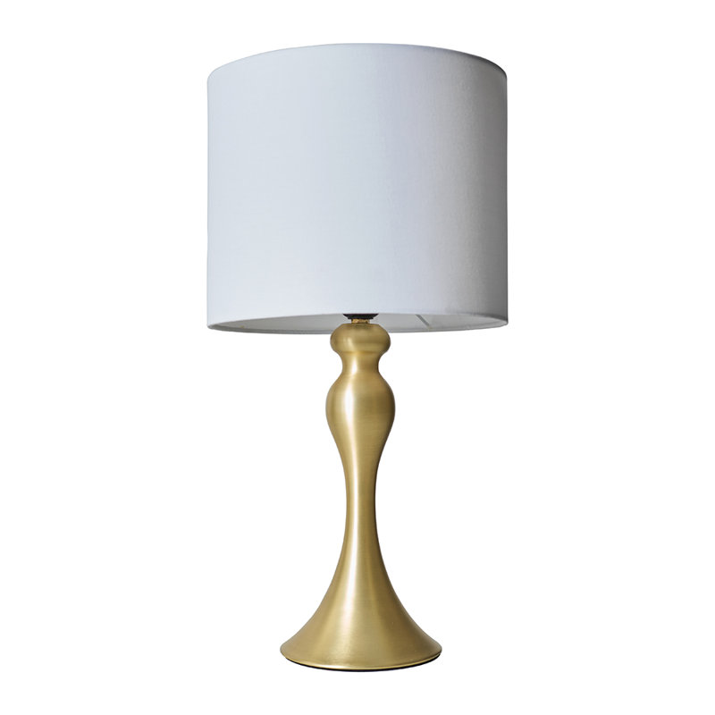 Gonzalas Metal Table Lamp, No, Biege
