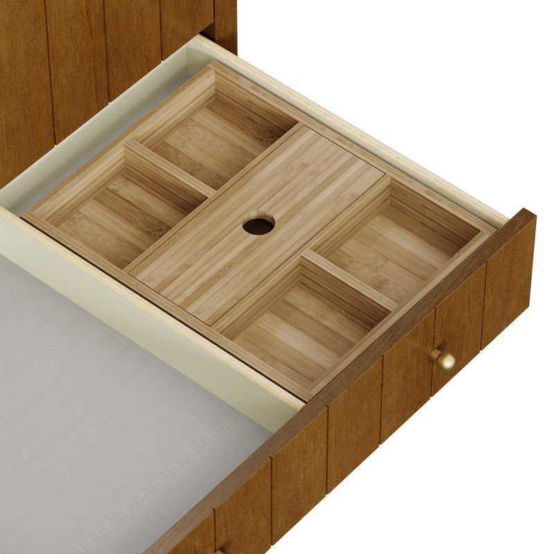 Hudson 30" W Single Vanity, Siberian, Widespread, Honey Oak