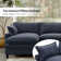 Asul 151.5" Convertible Oversized Sectional Couch for 6 People with Triple-Layer Cushions and Two Armrest Pillows