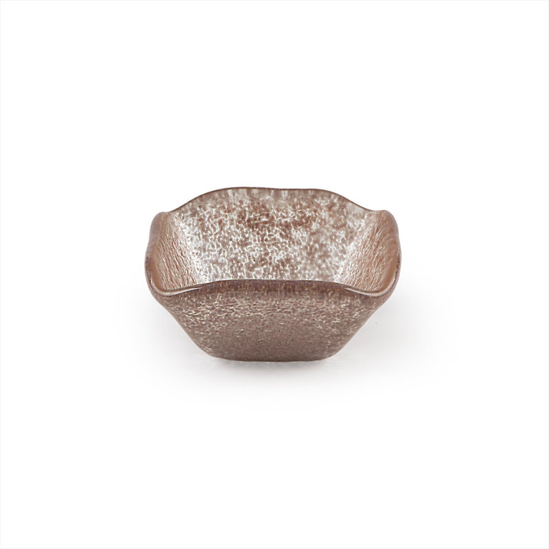Vaisselle en verre 2,25 po x 2,25 po x H: 1,5 po Ramequin en verre carré de 2 oz (ensemble de 6), Mauve