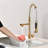 Commercial Pull Down Kitchen Sink Faucet Single Handle Modern Kitchen Faucets