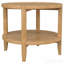 Table d'appoint brune ronde en bois massif-324989730