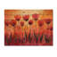 «Sunset Hues Tulips Field Horizon II» - Décoration murale en bois de tulipes - sur bois de pin naturel-280508654