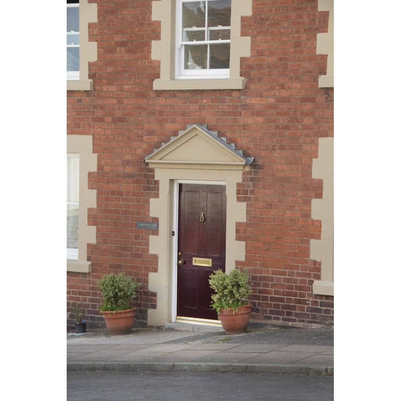 Escutcheon Satin Chrome, Aged Brass
