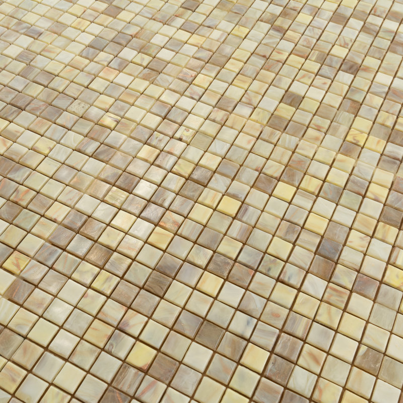 Skosh 0.6" x 0.6" Glass Grid Mosaic Wall & Floor Tile