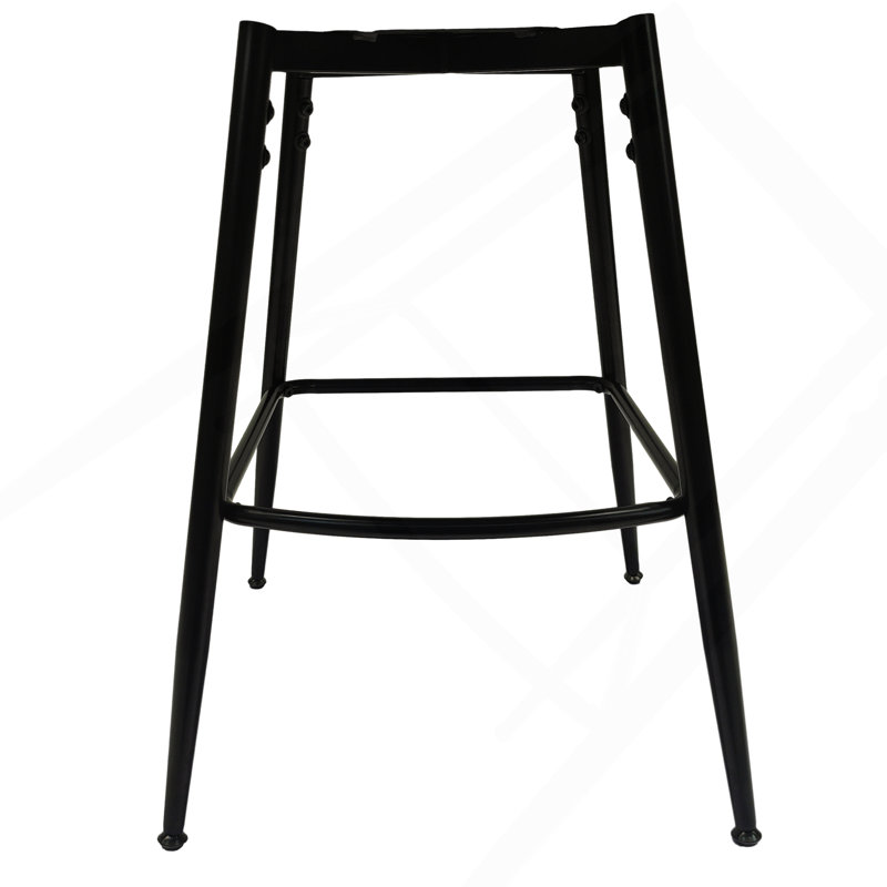 28" Technical Leather Woven Bar Stool Set Of 2, Brown, 2