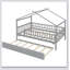 Wooden House Bed With Trundle-114668461