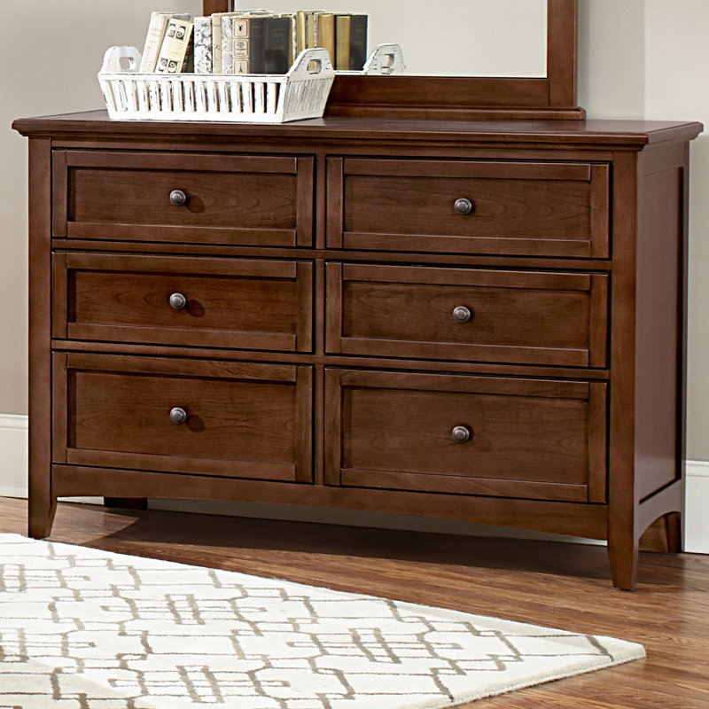 Commode double l 6 po Aqib, Cerisier chaud