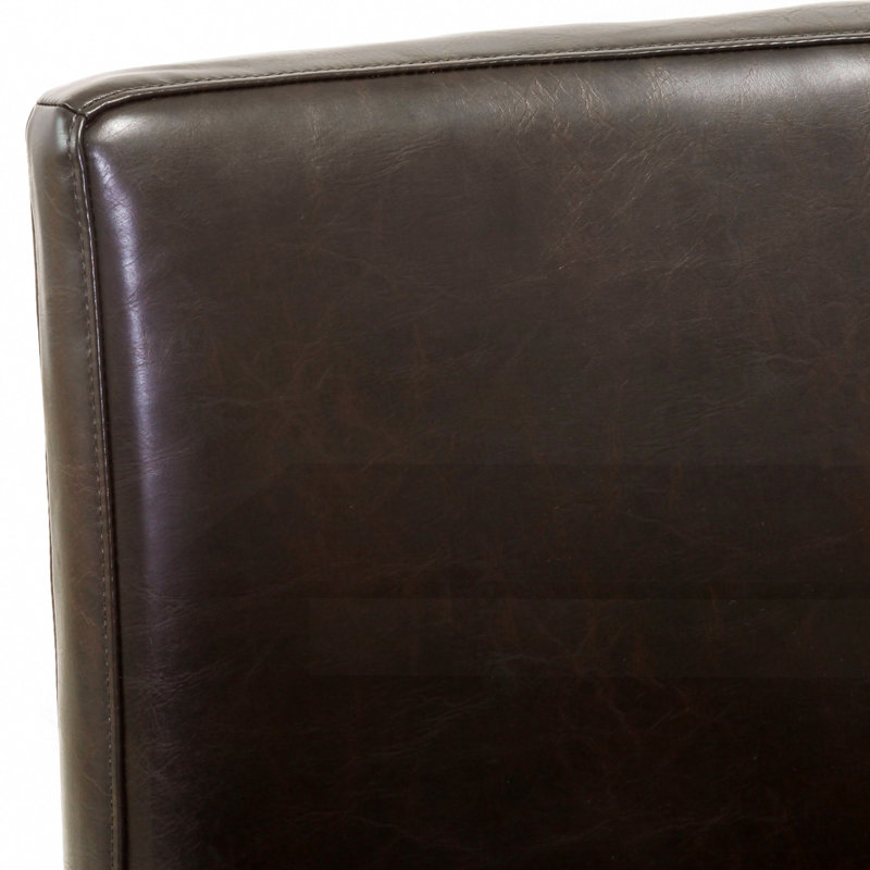 26-inch Brown Leather Counter stools