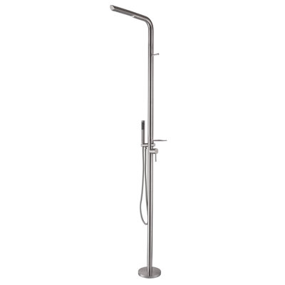 Système de douche extérieur avec crochet, pomme de douche à pluie avec douchette, ensemble de robinet de douche
