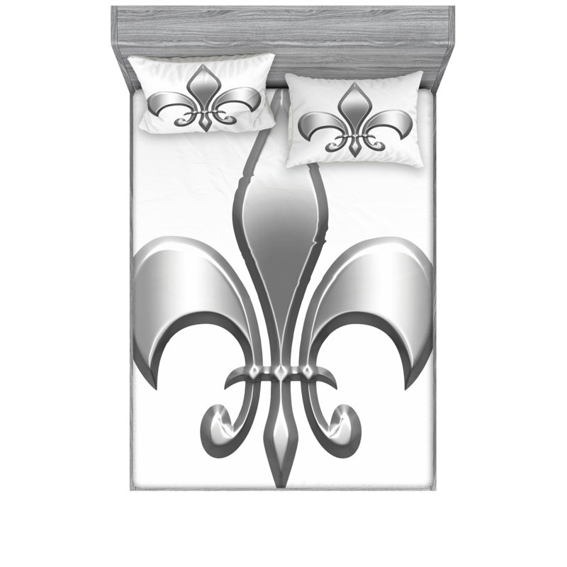 Microfiber Sheet Set, Queen Sheet Set with Fitted Sheet
